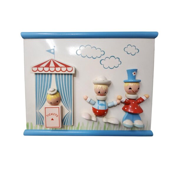 Vtg Set of 2 IRMI Originals Nursery Plastics Fun Park Themed Wooden Wall Hanging - Picture 4 of 9